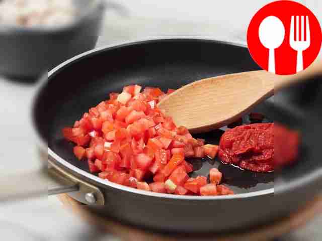 Make the tomato sauce while the meat is...