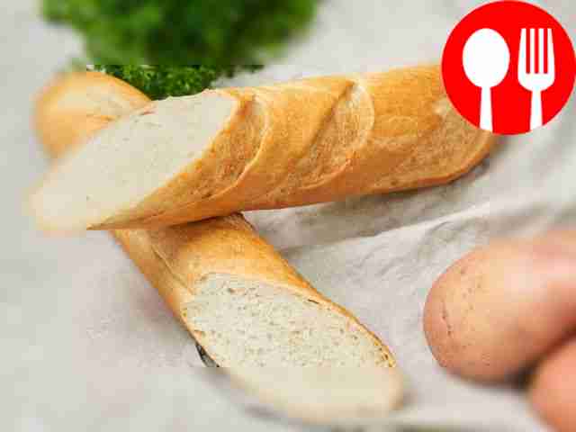 Baguette with potatoes