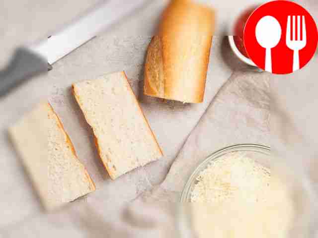 Prepare your baguette. Divide the baguette in...