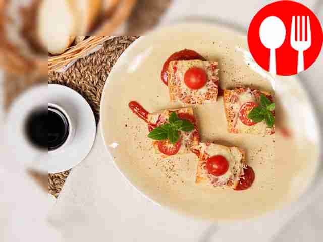 Serve the baguette appetizer hot or warm with ketchup.