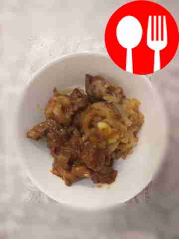 Pork goulash with spices