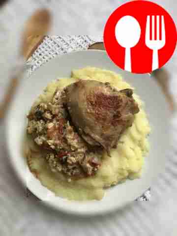 Garnish with fresh herbs. The dish can be...