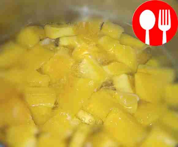 Cut the pumpkin into cubes and cook for 20...