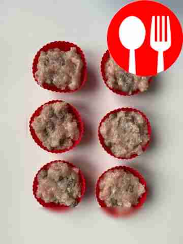 Carefully pour the mixture into molds and...