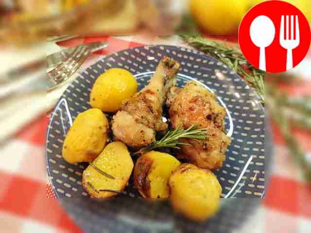 Курица с картофелем