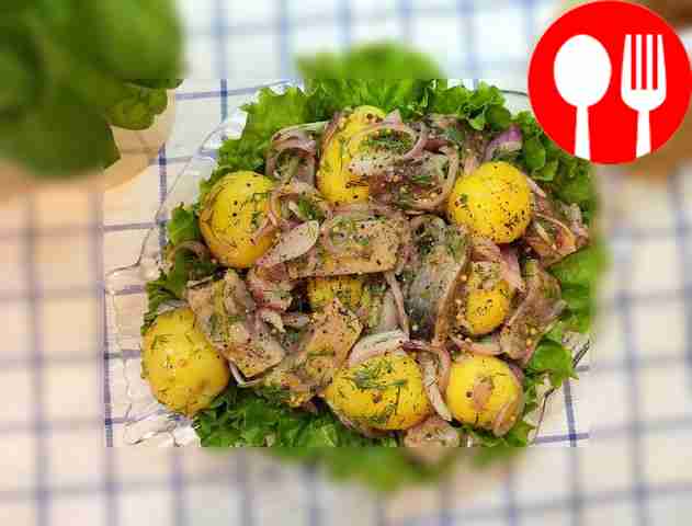 Закуска из сельди с картофелем