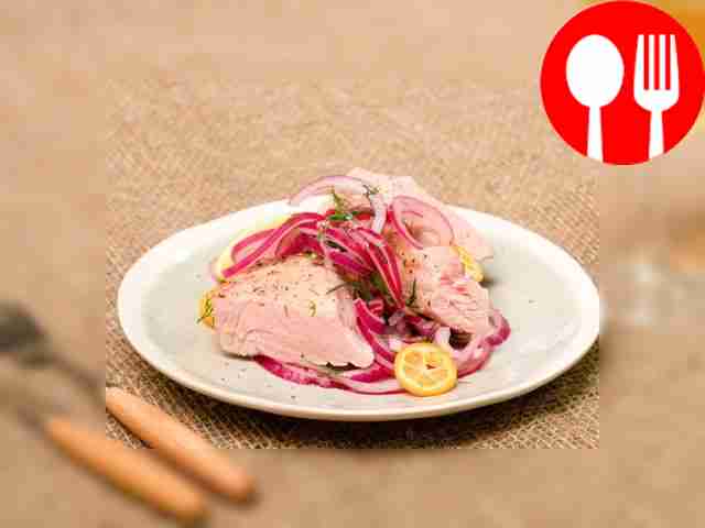 Тунец, запеченный в духовке