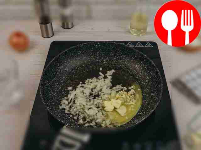 Place butter, chopped onion and garlic in a...