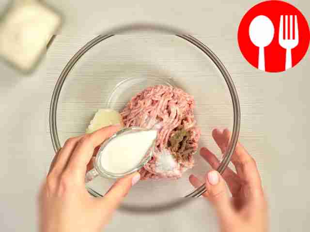 Prepare the minced meat. Cut the meat into...