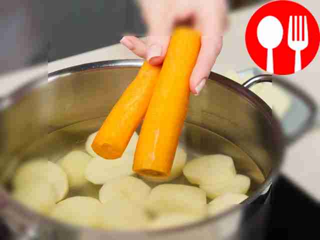 Prepare the potatoes. Boil the chopped...