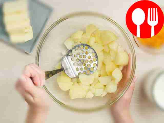 Prepare the puree. Heat milk and butter over...