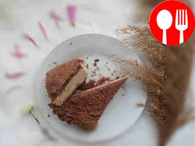 Curd pie “Day and Night”