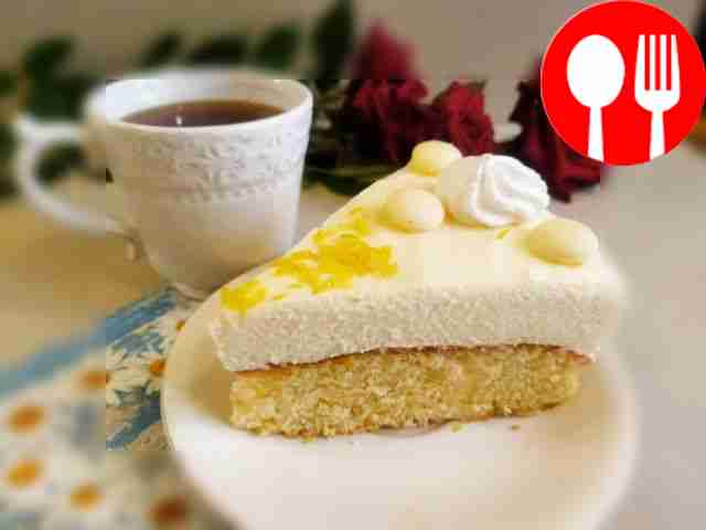 Душистый пирог с маршмеллоу и лимоном