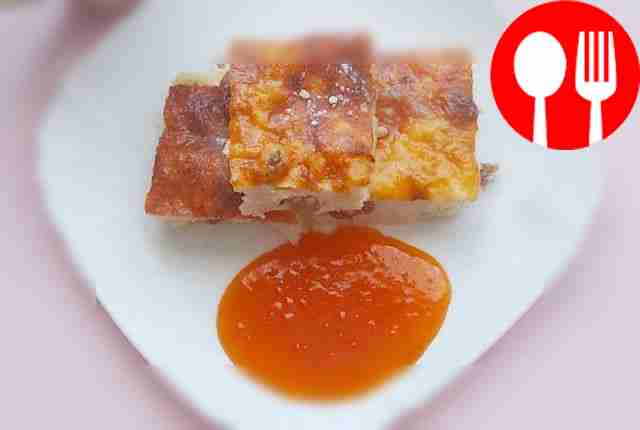 Airy cottage cheese casserole