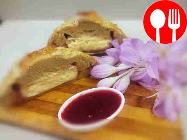 Hearty camembert with cranberries