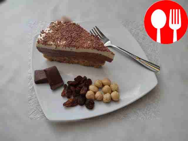 Chocolate dessert with mascarpone