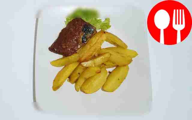 Baked potatoes with canned fish