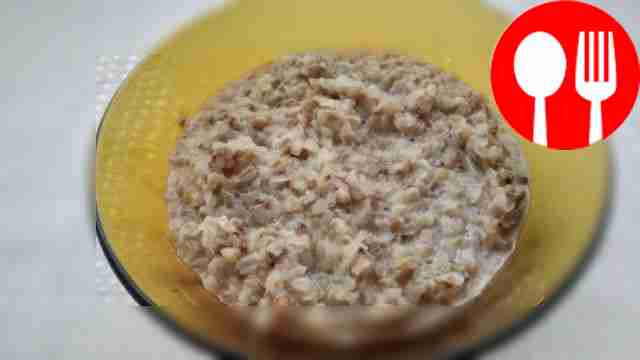 Каша гречневая с молоком Buckwheat porridge with milk