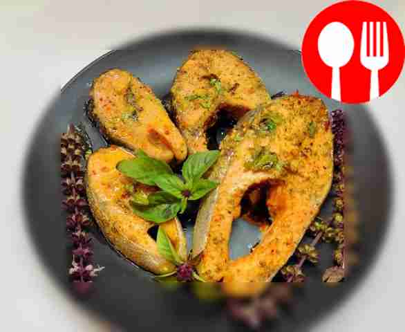 Juicy salmon with lemon