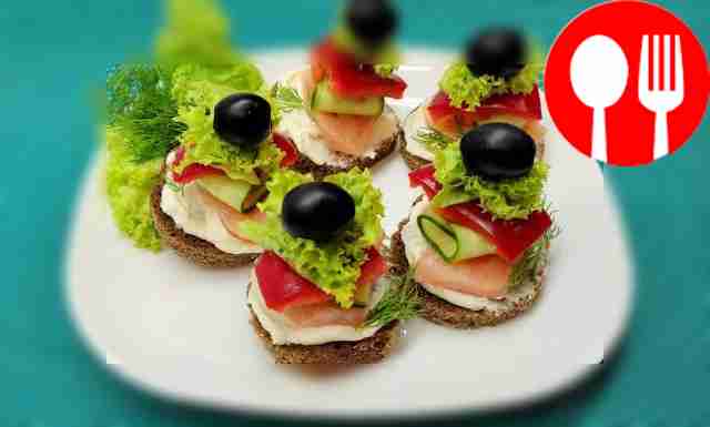 Salmon and cream cheese appetizer