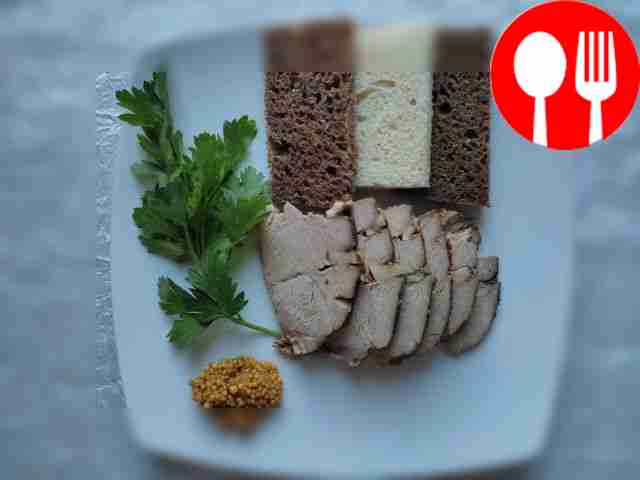 Serve the boiled pork by cutting it into...