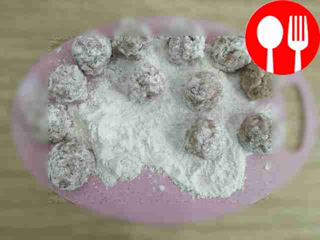 Roll into meatballs the size of a small egg...