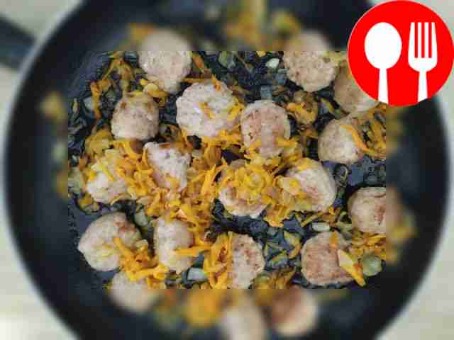 Chop the onions and carrots and fry them in a...