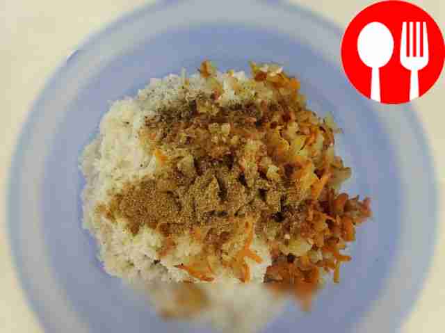 Add our fried onions and carrots to the minced...