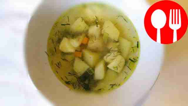 Delicious pollock soup