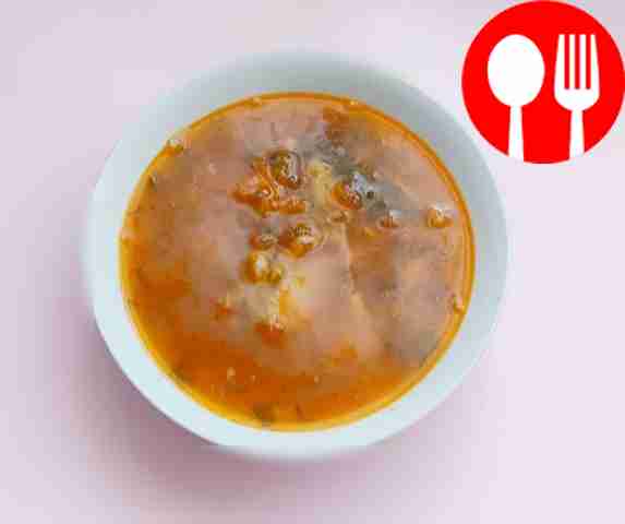 Flavorful soup with cabbage and beans