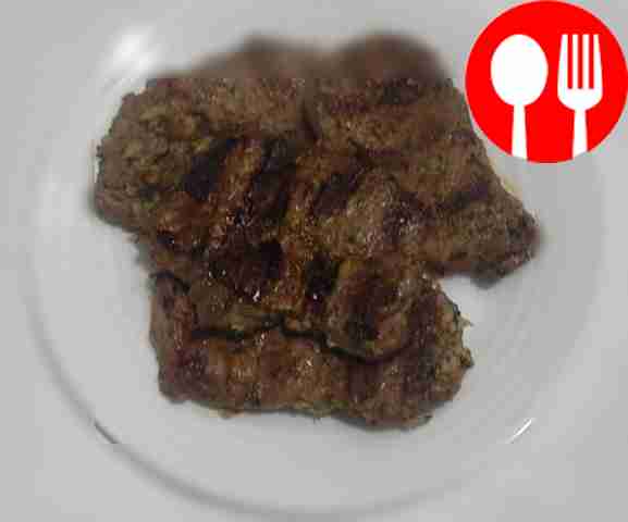 Grilled veal with herbs