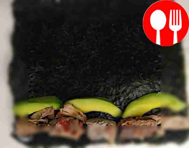 Чтобы приготовить открытый ролл, разделите...