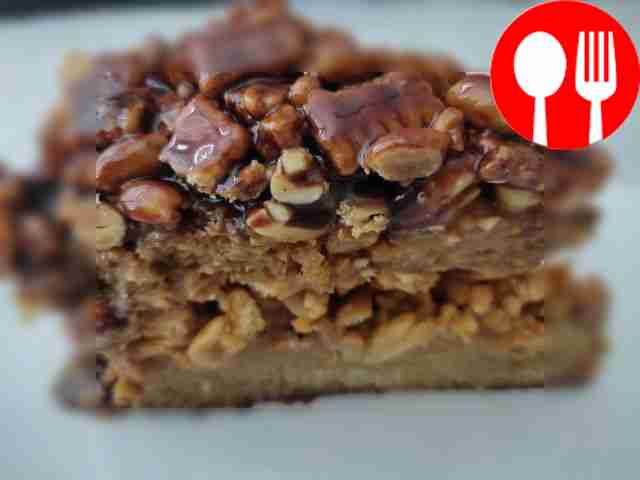 Snickers cake with boiled condensed milk