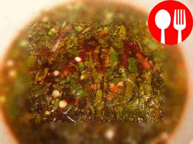 Borscht with duck broth