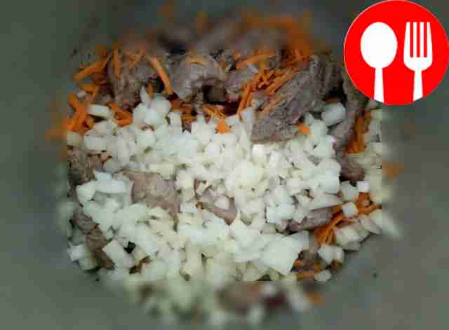 Grate the carrots onto a coarse grater and...