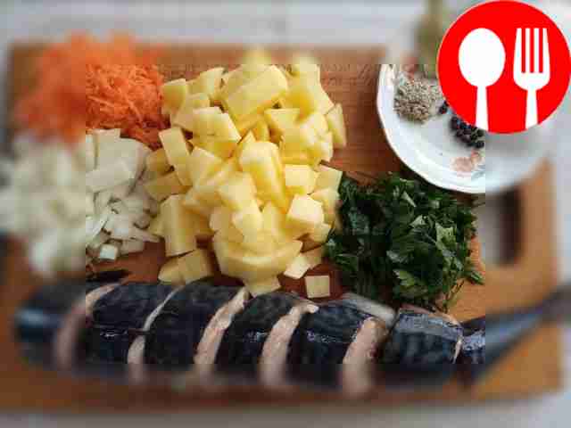 Cut the potatoes and onions into large cubes,...