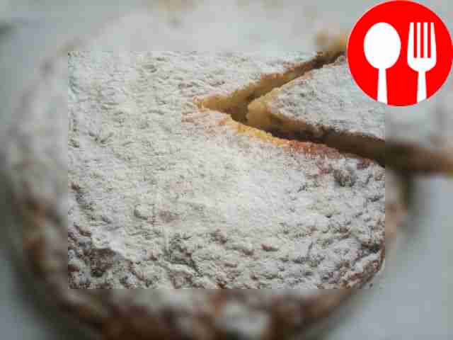 Appetizing casserole with rice and cottage cheese