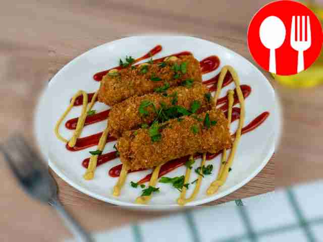 Sausages in breadcrumbs