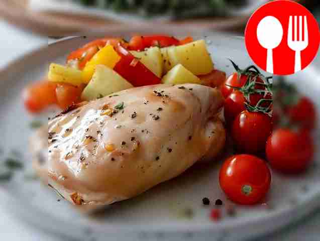 Сочная курица с картофелем в мультиварке