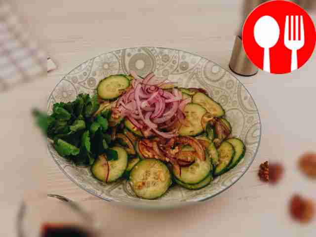Light cucumber salad