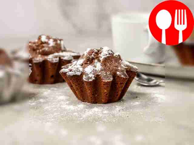 Шоколадный кекс с грецкими орехами