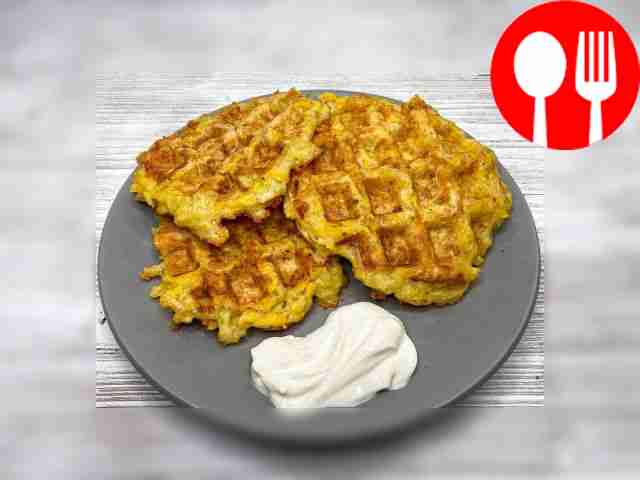 Pumpkin cheese waffles