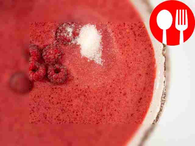 Prepare the berry base. Place most of the...