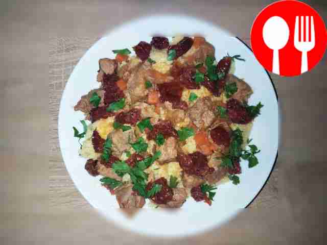 Country porridge with pork