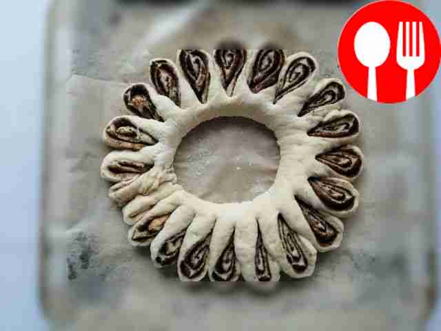 Roll the dough into a log and place on a...