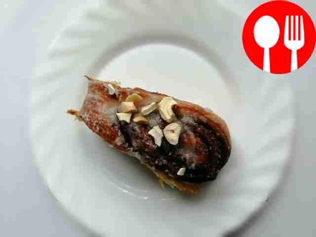 Serve by cutting into portions. Top with...