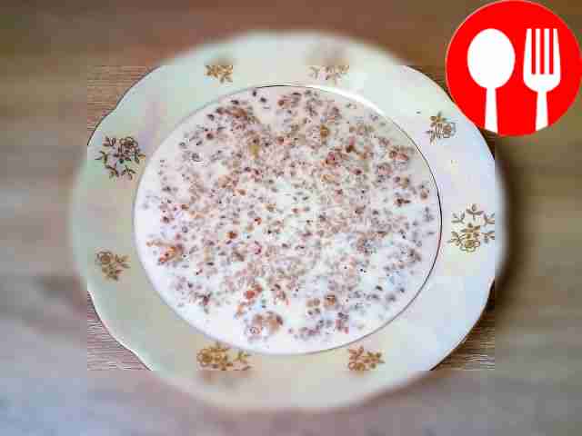Tender buckwheat porridge with milk