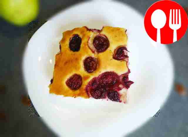 Вишневый пирог на молоке Cherry pie with milk