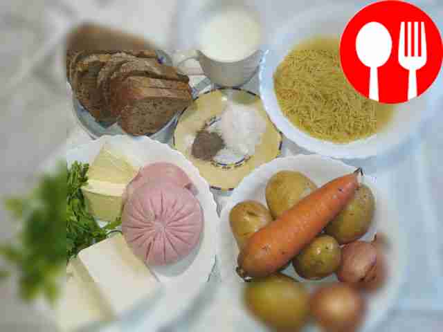 Peel and wash the vegetables, cut the potatoes...