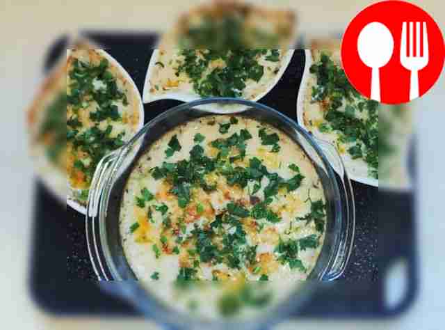 Питательная запеканка с лососем